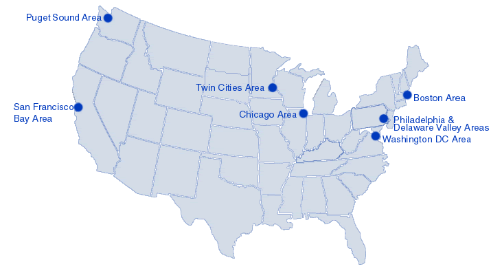 Consumers Checkbook Regional Map